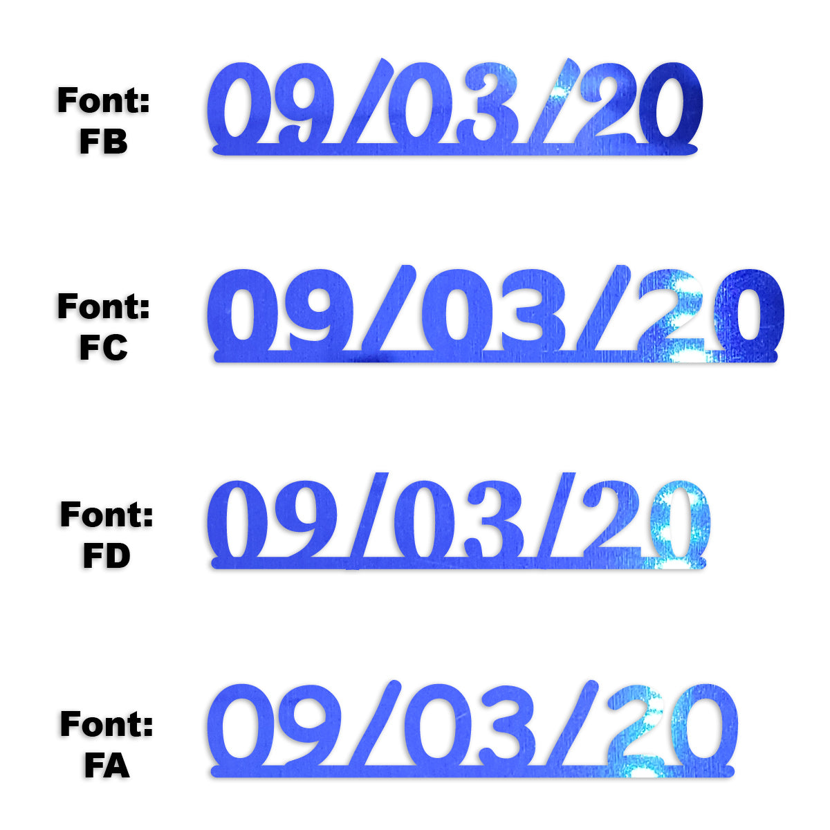 Custom-Fetti Date - 09/03/24 or 09/03/25  Blue Royal