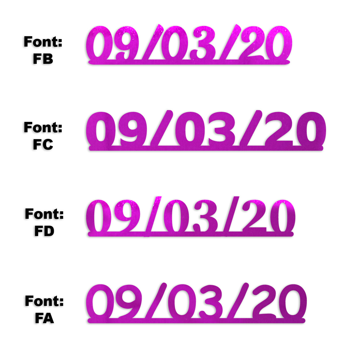 Custom-Fetti Date - 09/03/24 or 09/03/25  Fuchsia
