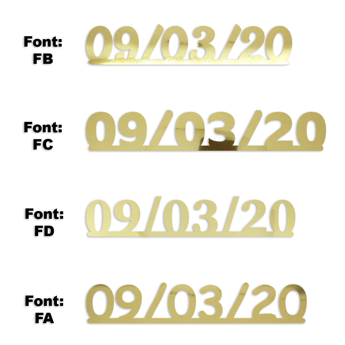 Custom-Fetti Date - 09/03/24 or 09/03/25  Gold