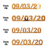 Custom-Fetti Date - 09/03/24 or 09/03/25  Orange