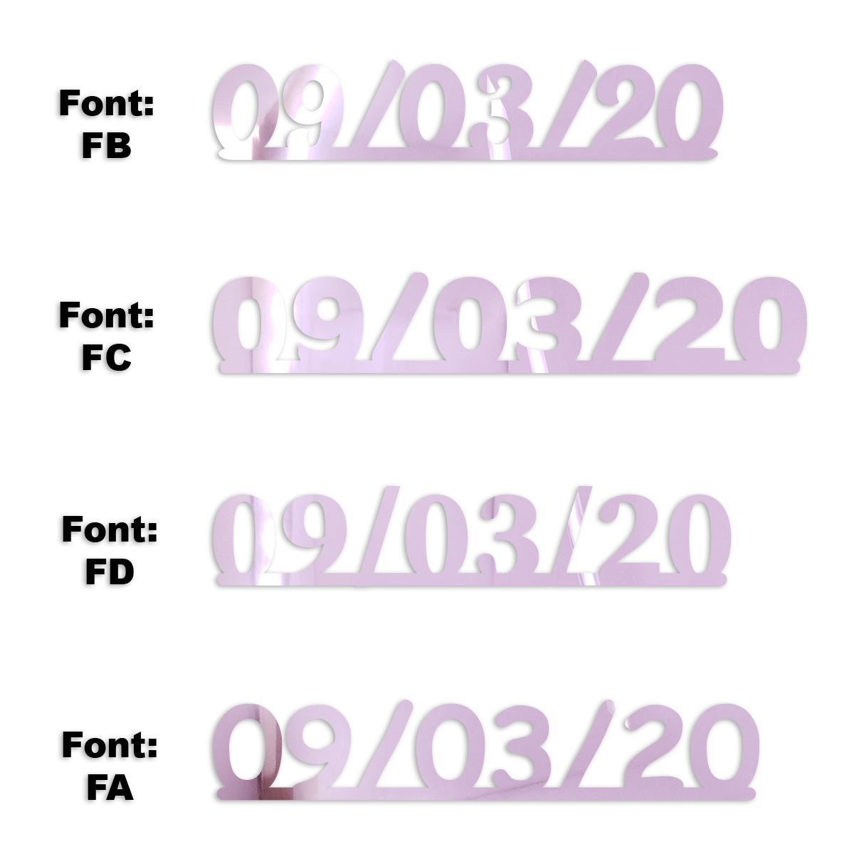 Custom-Fetti Date - 09/03/24 or 09/03/25  Pink