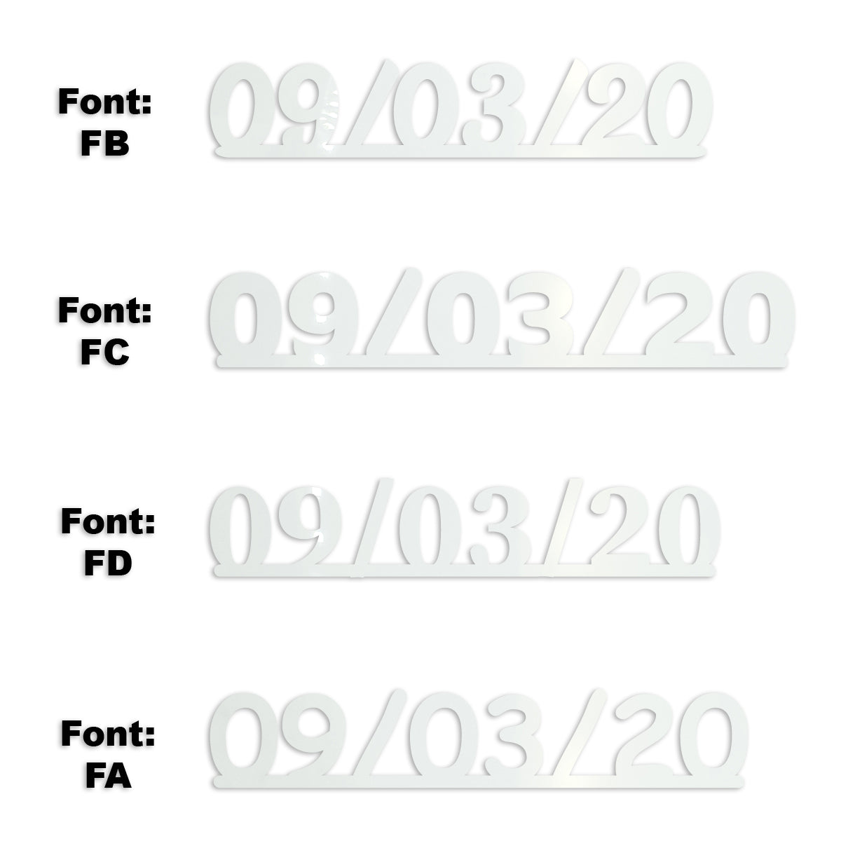 Custom-Fetti Date - 09/03/24 or 09/03/25  White