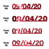 Custom-Fetti Date - 09/04/24 or 09/04/25  Red
