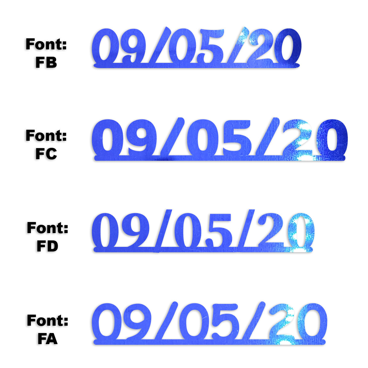 Custom-Fetti Date - 09/05/24 or 09/05/25  Blue Royal