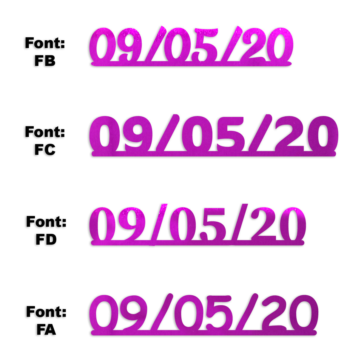 Custom-Fetti Date - 09/05/24 or 09/05/25  Fuchsia
