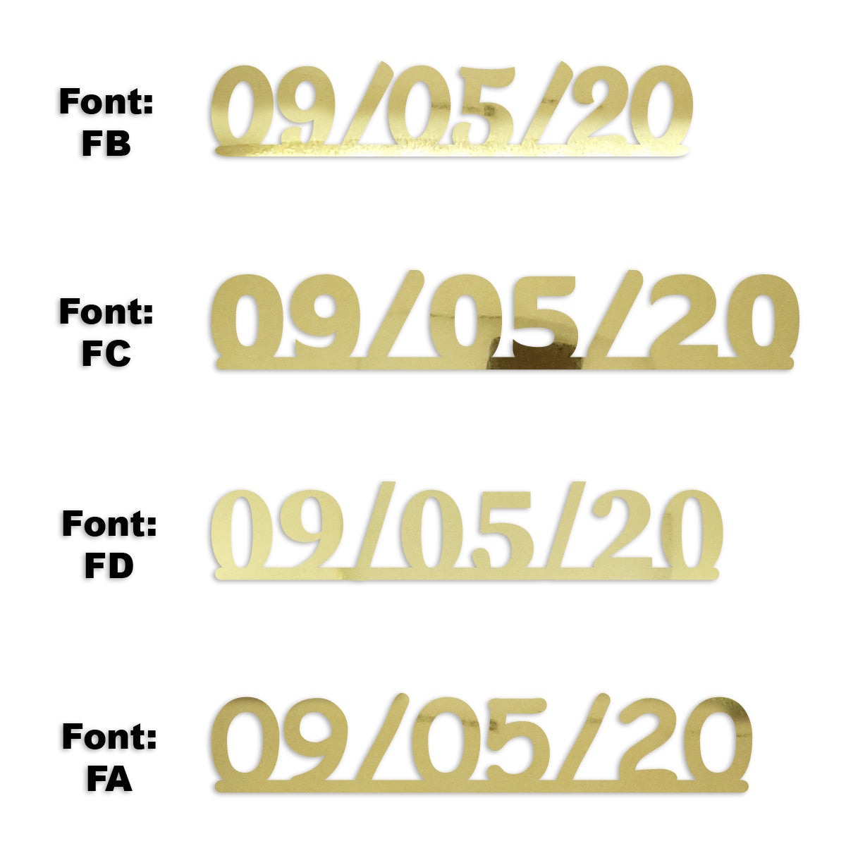 Custom-Fetti Date - 09/05/24 or 09/05/25  Gold