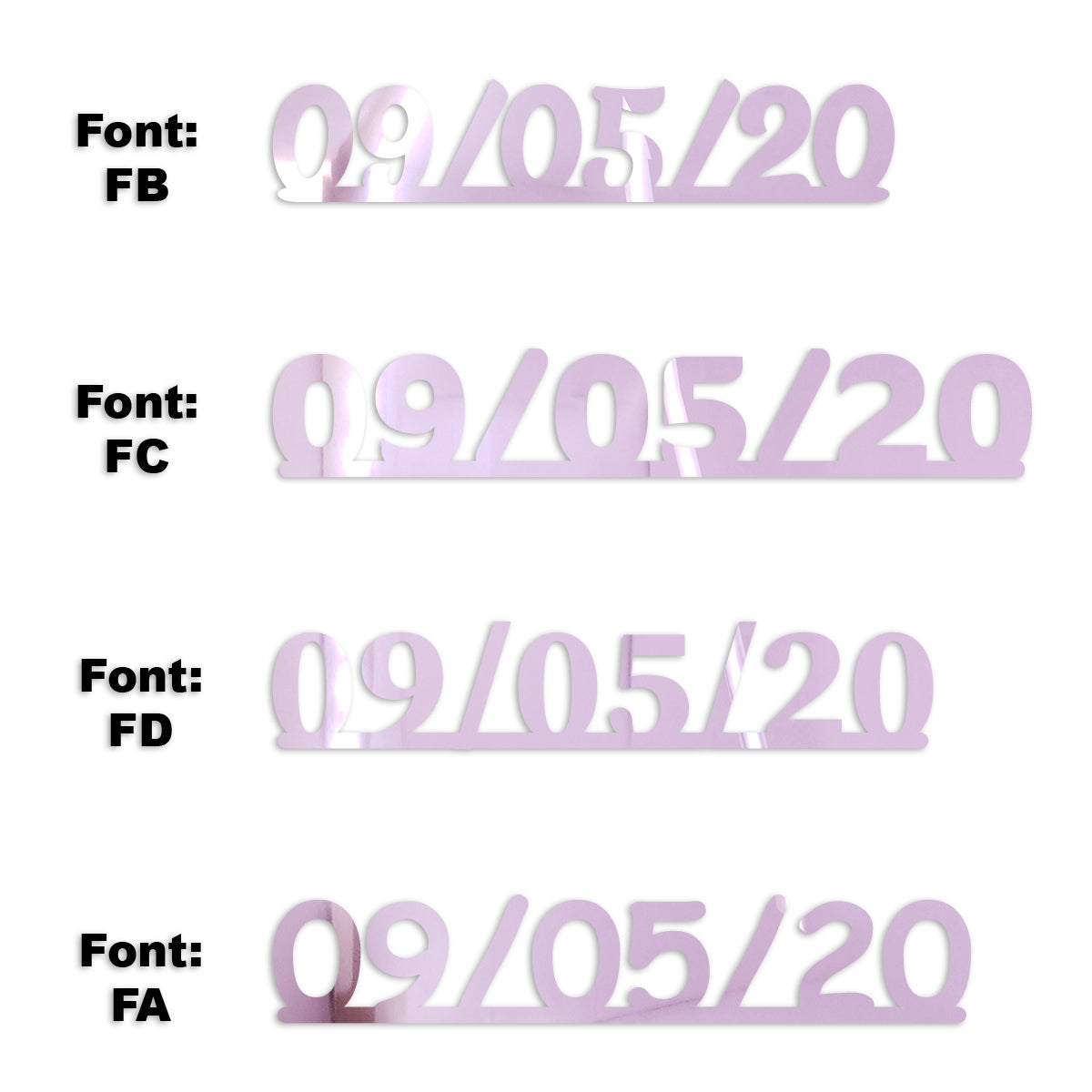 Custom-Fetti Date - 09/05/24 or 09/05/25  Pink