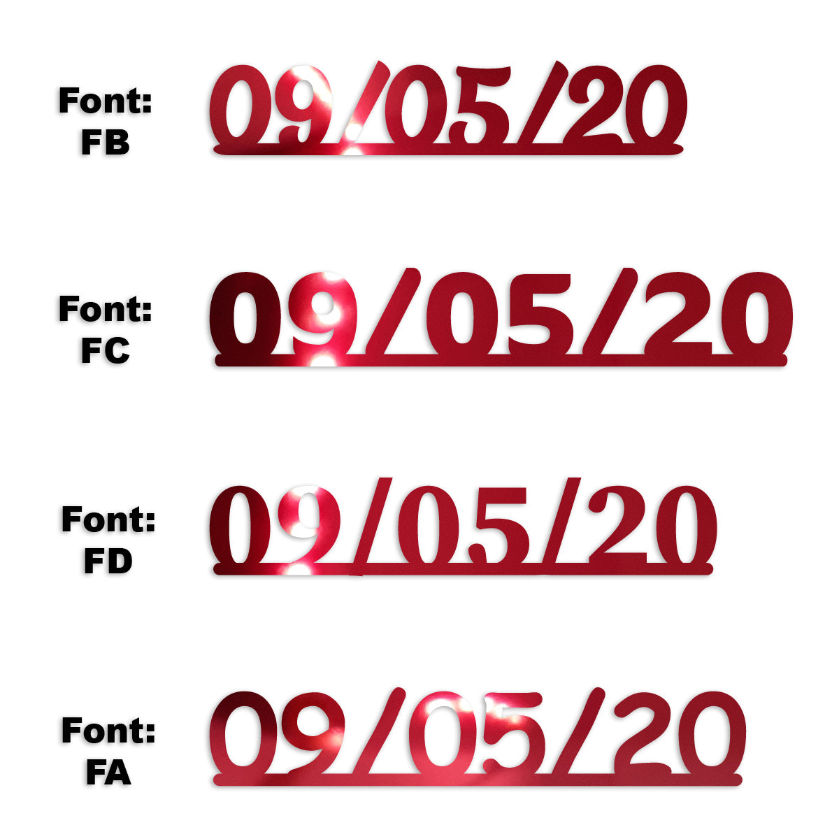 Custom-Fetti Date - 09/05/24 or 09/05/25  Red