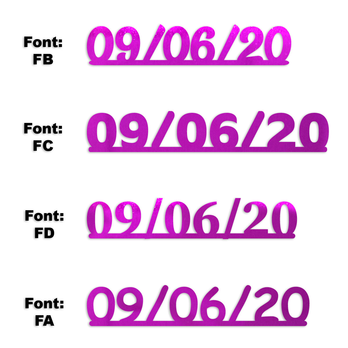 Custom-Fetti Date - 09/06/24 or 09/06/25  Fuchsia