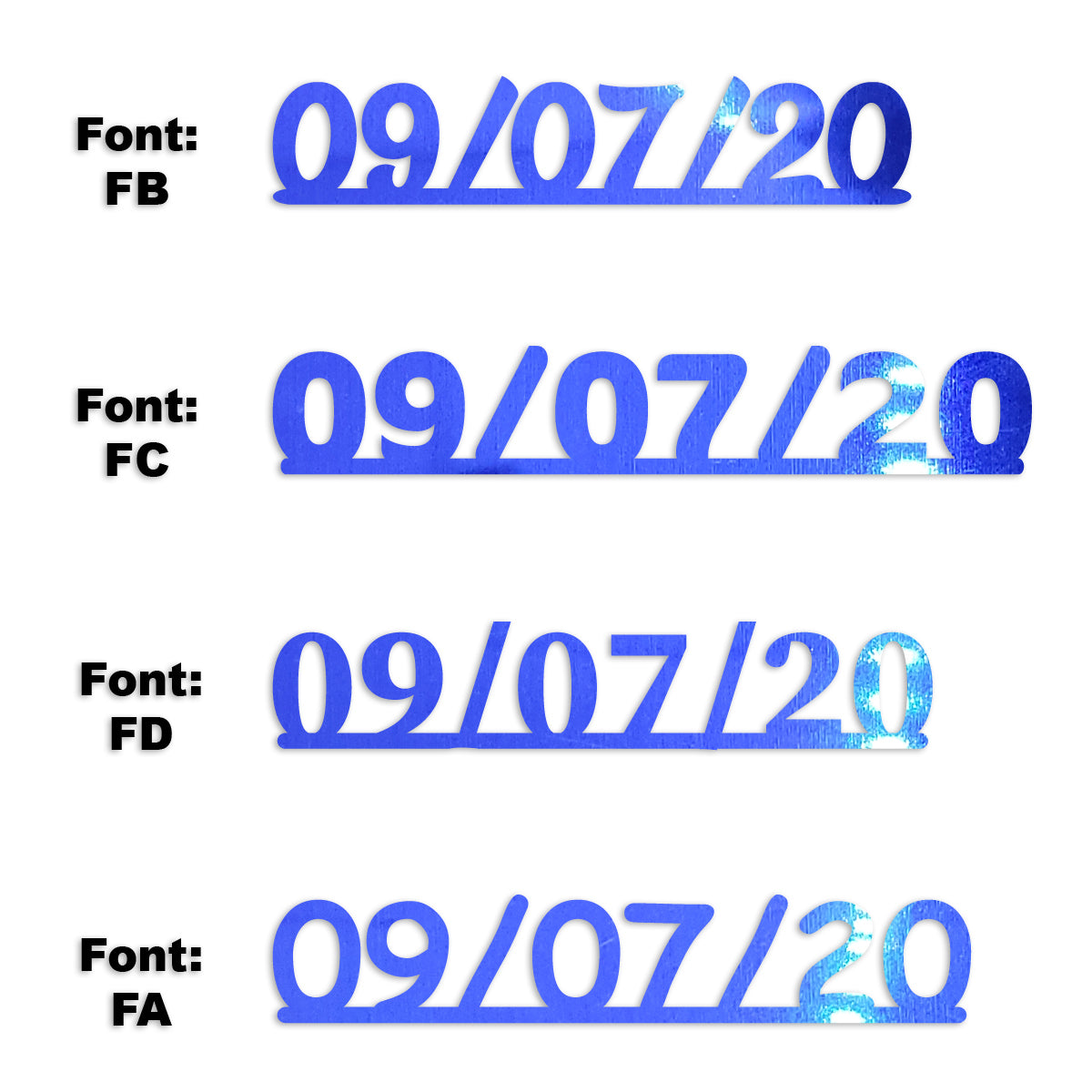 Custom-Fetti Date - 09/07/24 or 09/07/25  Blue Royal