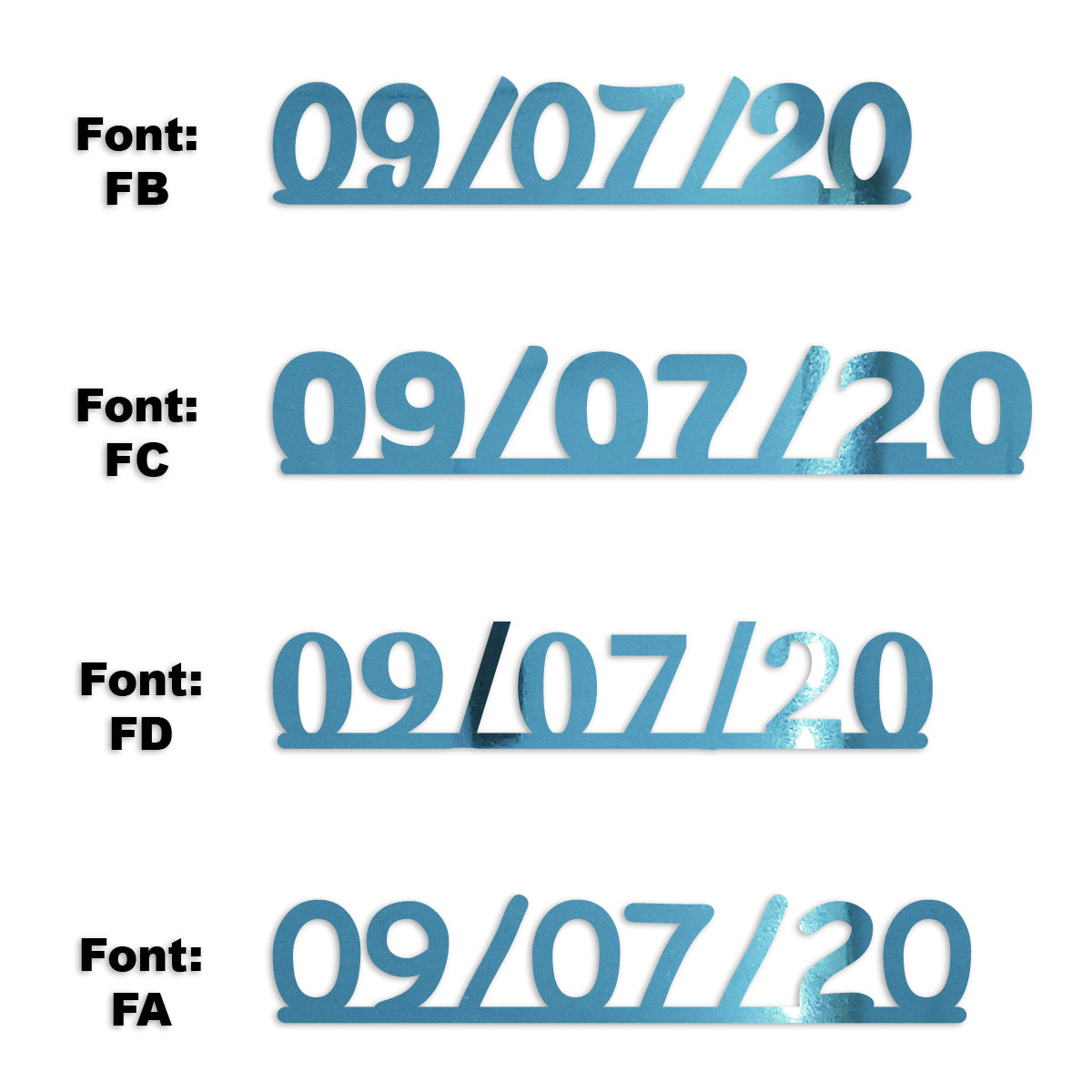 Custom-Fetti Date - 09/07/24 or 09/07/25  Blue Sky
