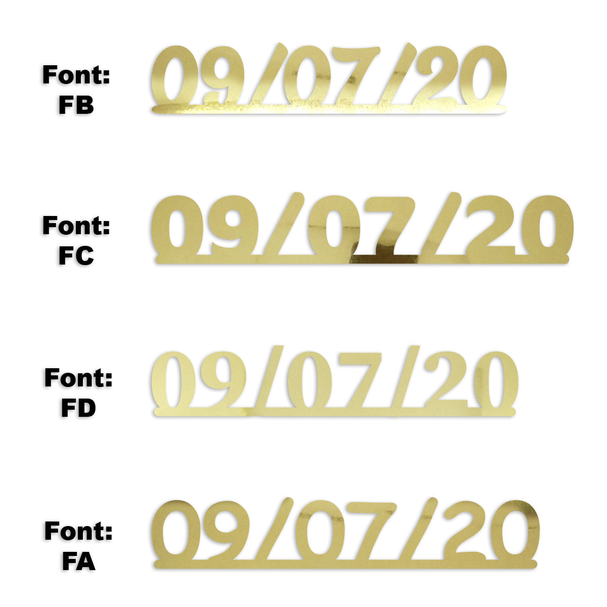 Custom-Fetti Date - 09/07/24 or 09/07/25  Gold