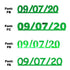 Custom-Fetti Date - 09/07/24 or 09/07/25  Green