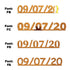 Custom-Fetti Date - 09/07/24 or 09/07/25  Orange
