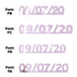 Custom-Fetti Date - 09/07/24 or 09/07/25  Pink