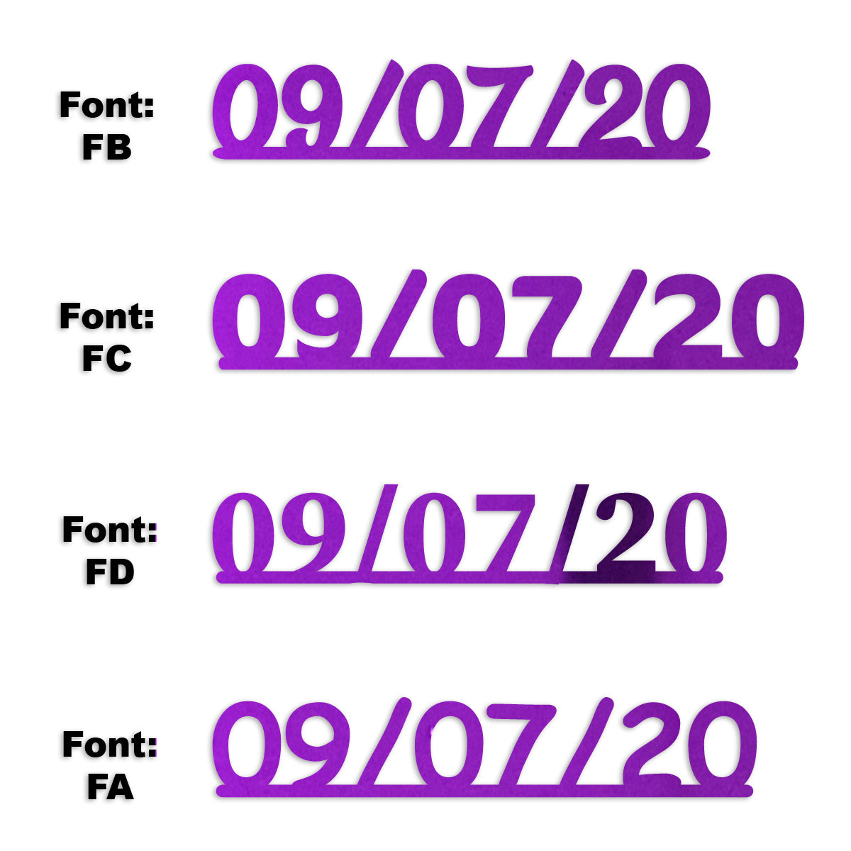 Custom-Fetti Date - 09/07/24 or 09/07/25  Purple