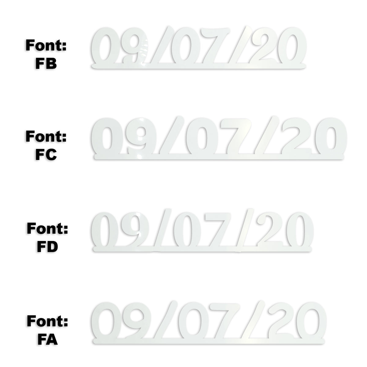 Custom-Fetti Date - 09/07/24 or 09/07/25  White