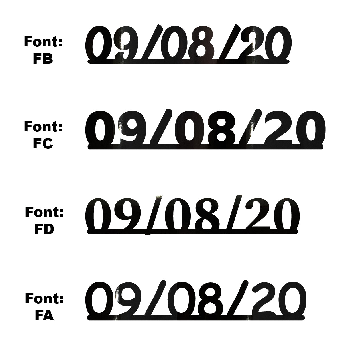 Custom-Fetti Date - 09/08/24 or 09/08/25  Black