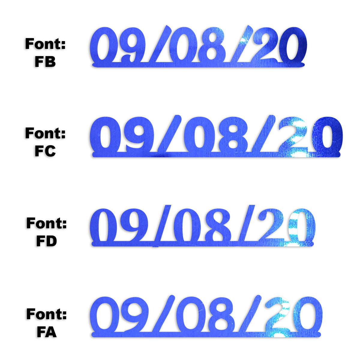 Custom-Fetti Date - 09/08/24 or 09/08/25  Blue Royal