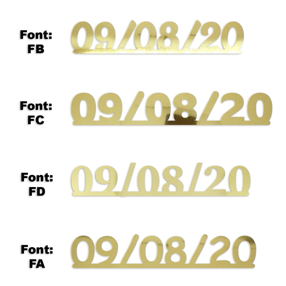 Custom-Fetti Date - 09/08/24 or 09/08/25  Gold