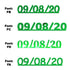 Custom-Fetti Date - 09/08/24 or 09/08/25  Green