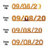 Custom-Fetti Date - 09/08/24 or 09/08/25  Orange