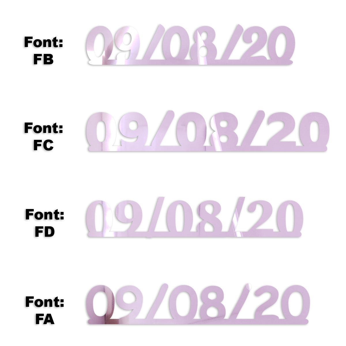 Custom-Fetti Date - 09/08/24 or 09/08/25  Pink