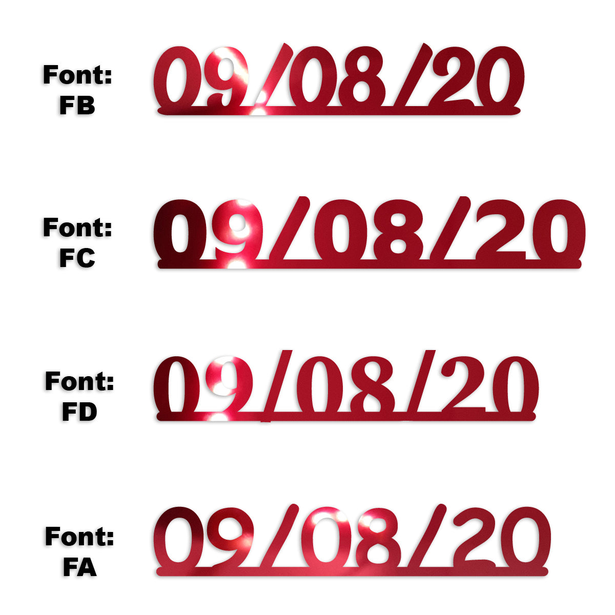 Custom-Fetti Date - 09/08/24 or 09/08/25  Red