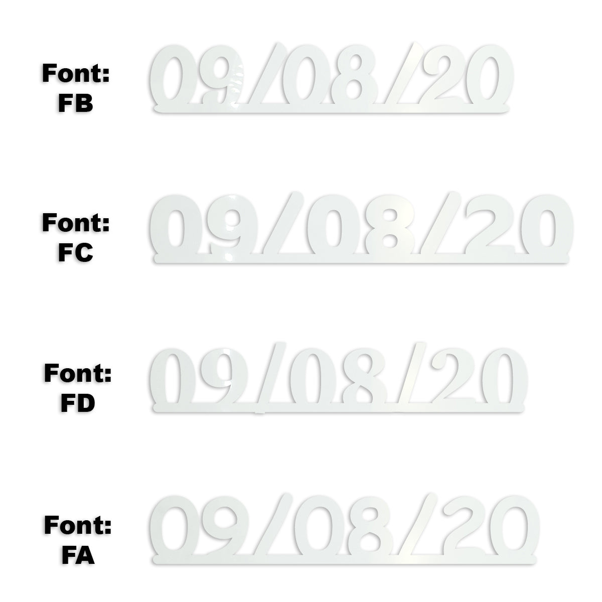 Custom-Fetti Date - 09/08/24 or 09/08/25  White