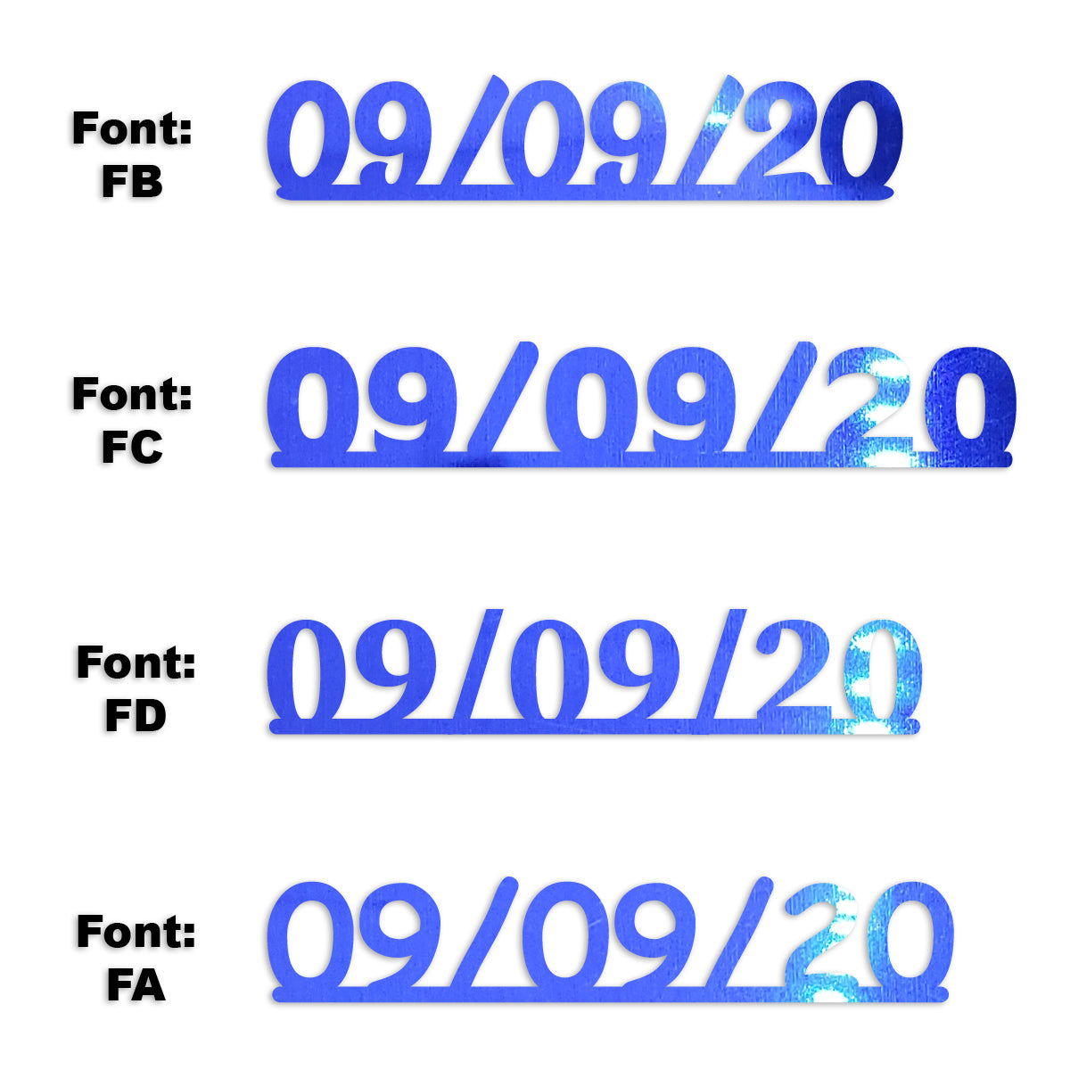 Custom-Fetti Date - 09/09/24 or 09/09/25  Blue Royal