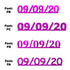 Custom-Fetti Date - 09/09/24 or 09/09/25  Fuchsia