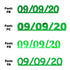Custom-Fetti Date - 09/09/24 or 09/09/25  Green