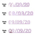 Custom-Fetti Date - 09/09/24 or 09/09/25  Pink