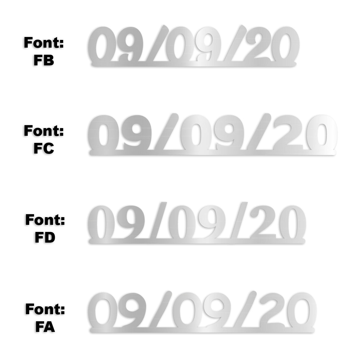 Custom-Fetti Date - 09/09/24 or 09/09/25  Silver