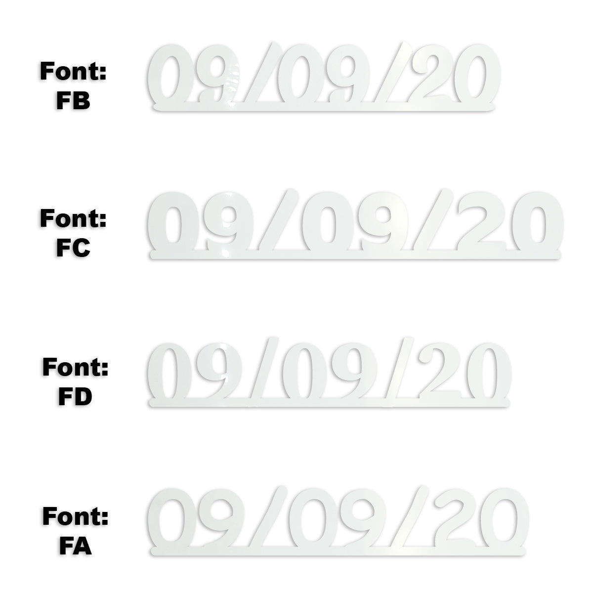 Custom-Fetti Date - 09/09/24 or 09/09/25  White