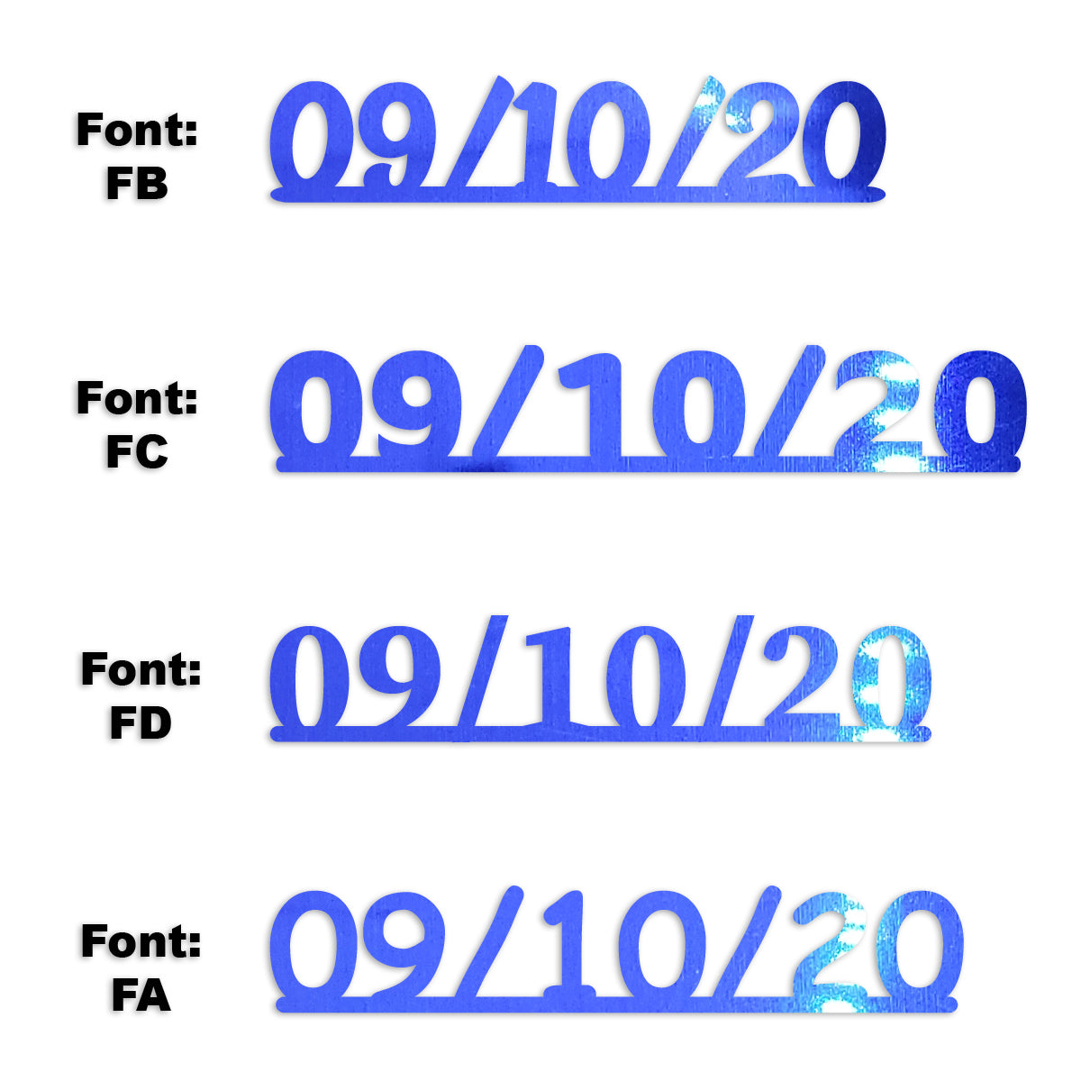 Custom-Fetti Date - 09/10/24 or 09/10/25  Blue Royal