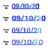 Custom-Fetti Date - 09/10/24 or 09/10/25  Blue Royal