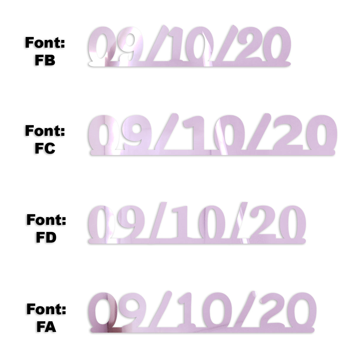 Custom-Fetti Date - 09/10/24 or 09/10/25  Pink