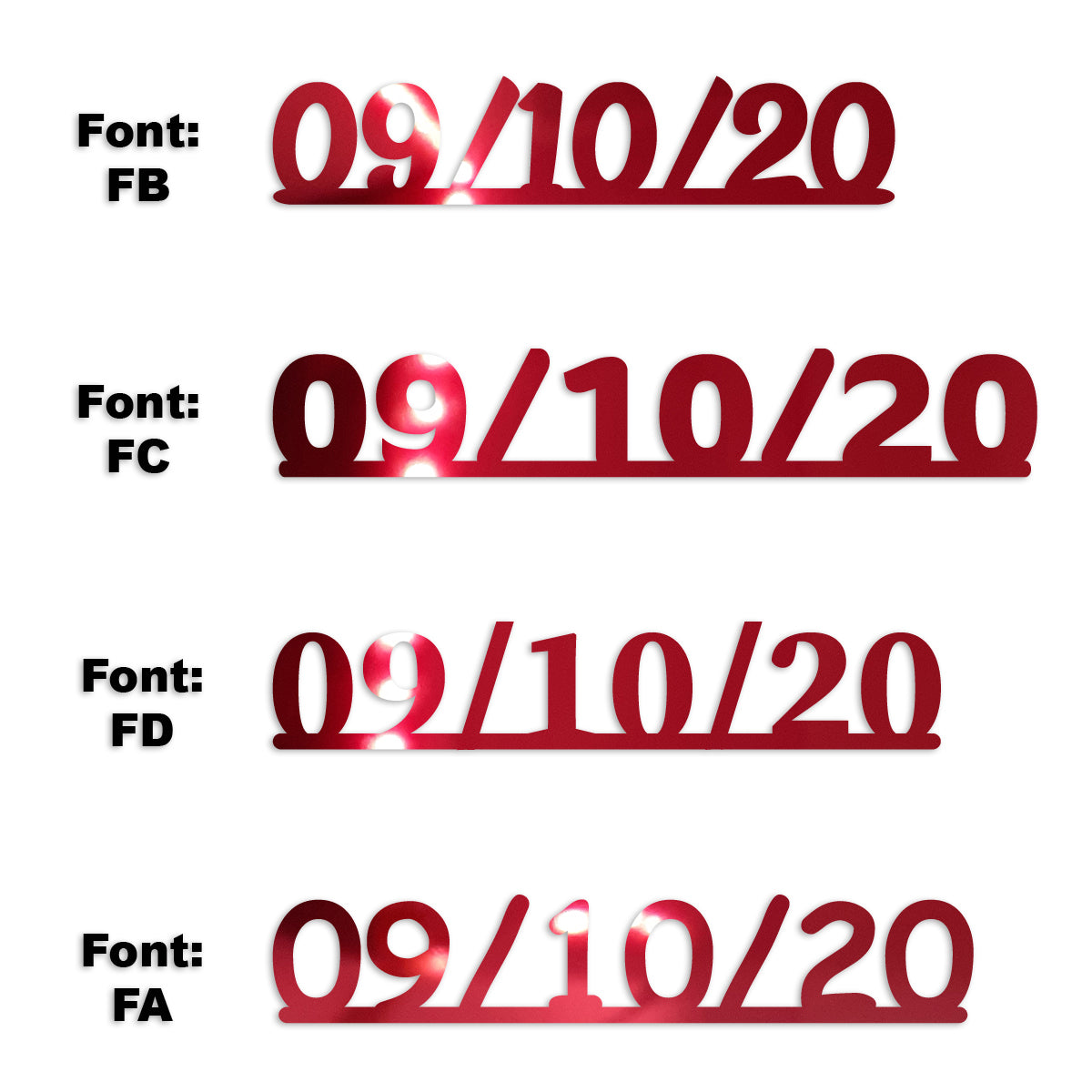 Custom-Fetti Date - 09/10/24 or 09/10/25  Red