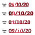 Custom-Fetti Date - 09/10/24 or 09/10/25  Red