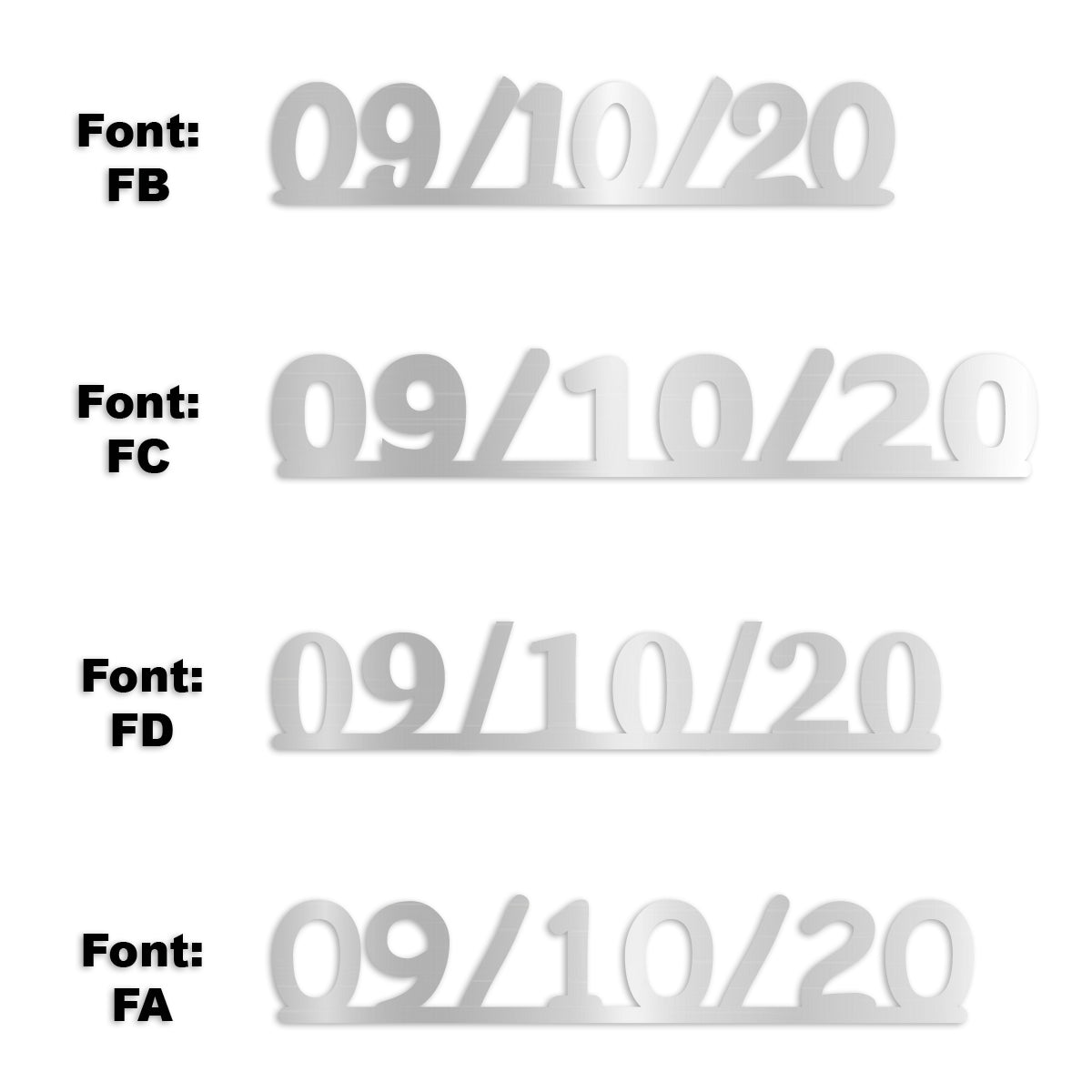 Custom-Fetti Date - 09/10/24 or 09/10/25  Silver