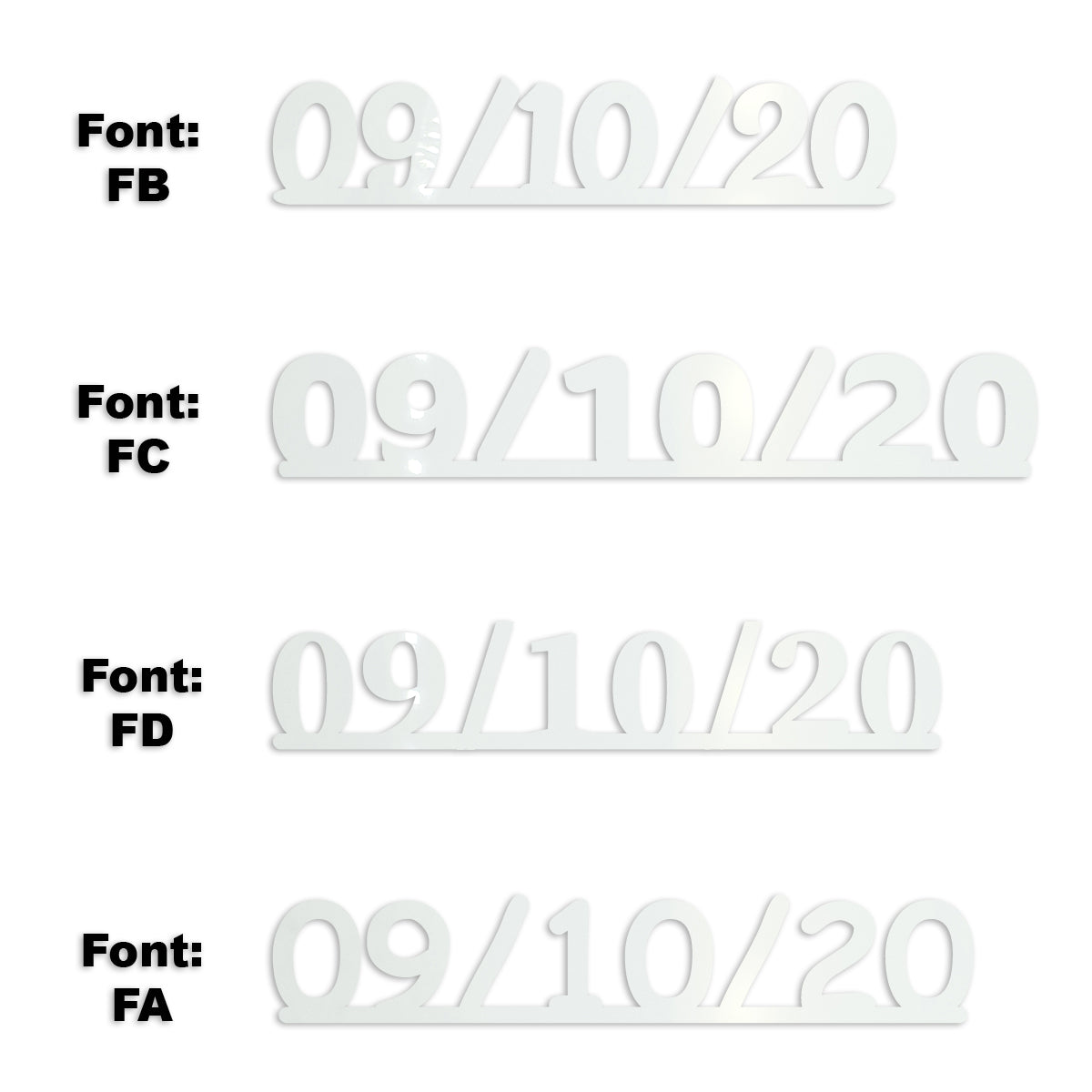 Custom-Fetti Date - 09/10/24 or 09/10/25  White