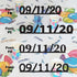 Custom-Fetti Date - 09/11/24 or 09/11/25  Black