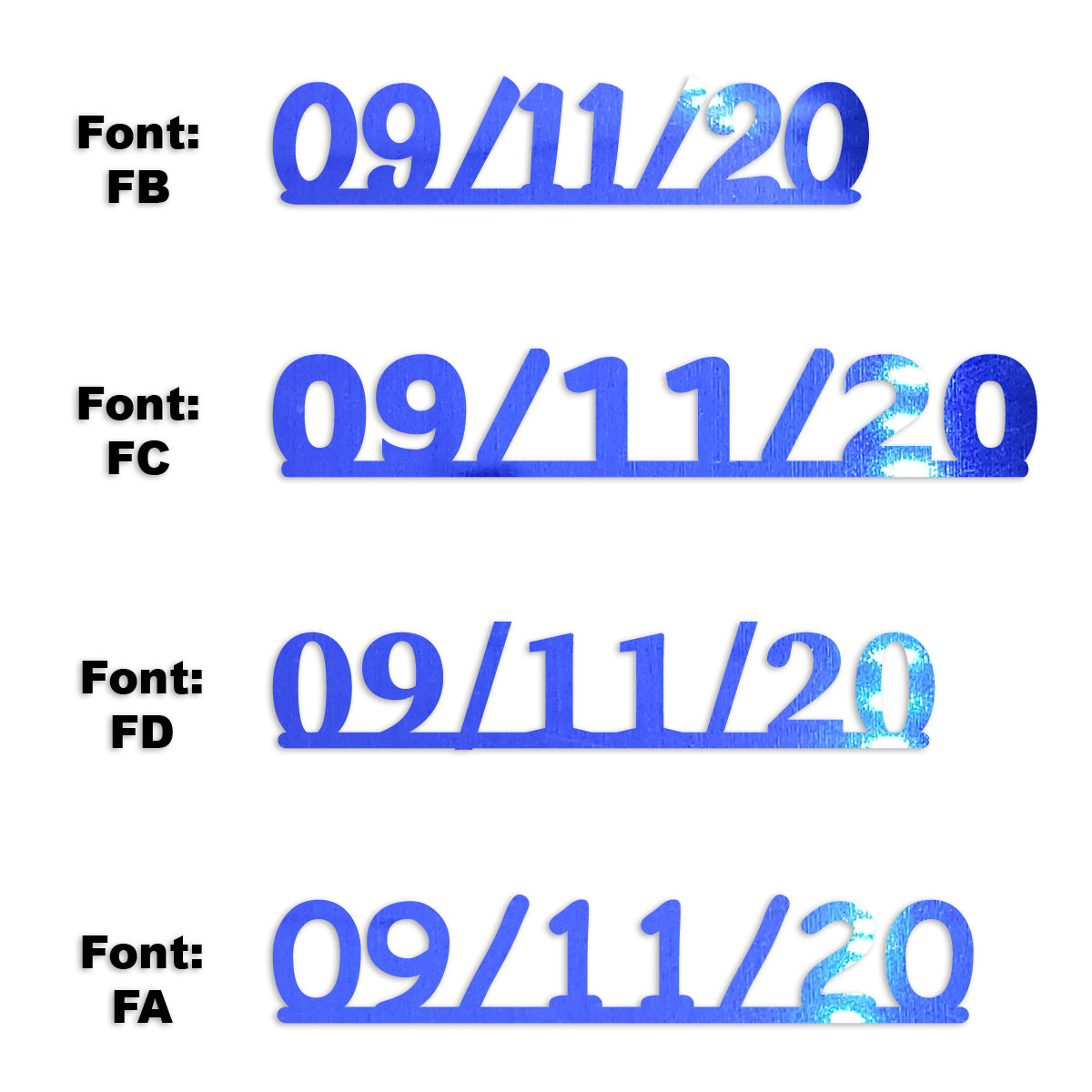 Custom-Fetti Date - 09/11/24 or 09/11/25  Blue Royal