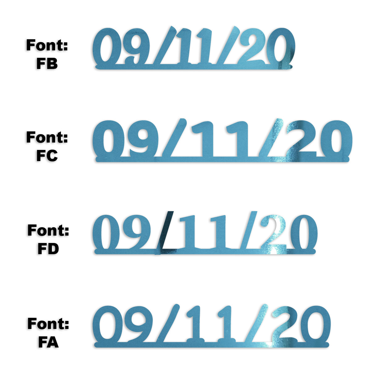 Custom-Fetti Date - 09/11/24 or 09/11/25  Blue Sky