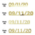Custom-Fetti Date - 09/11/24 or 09/11/25  Gold