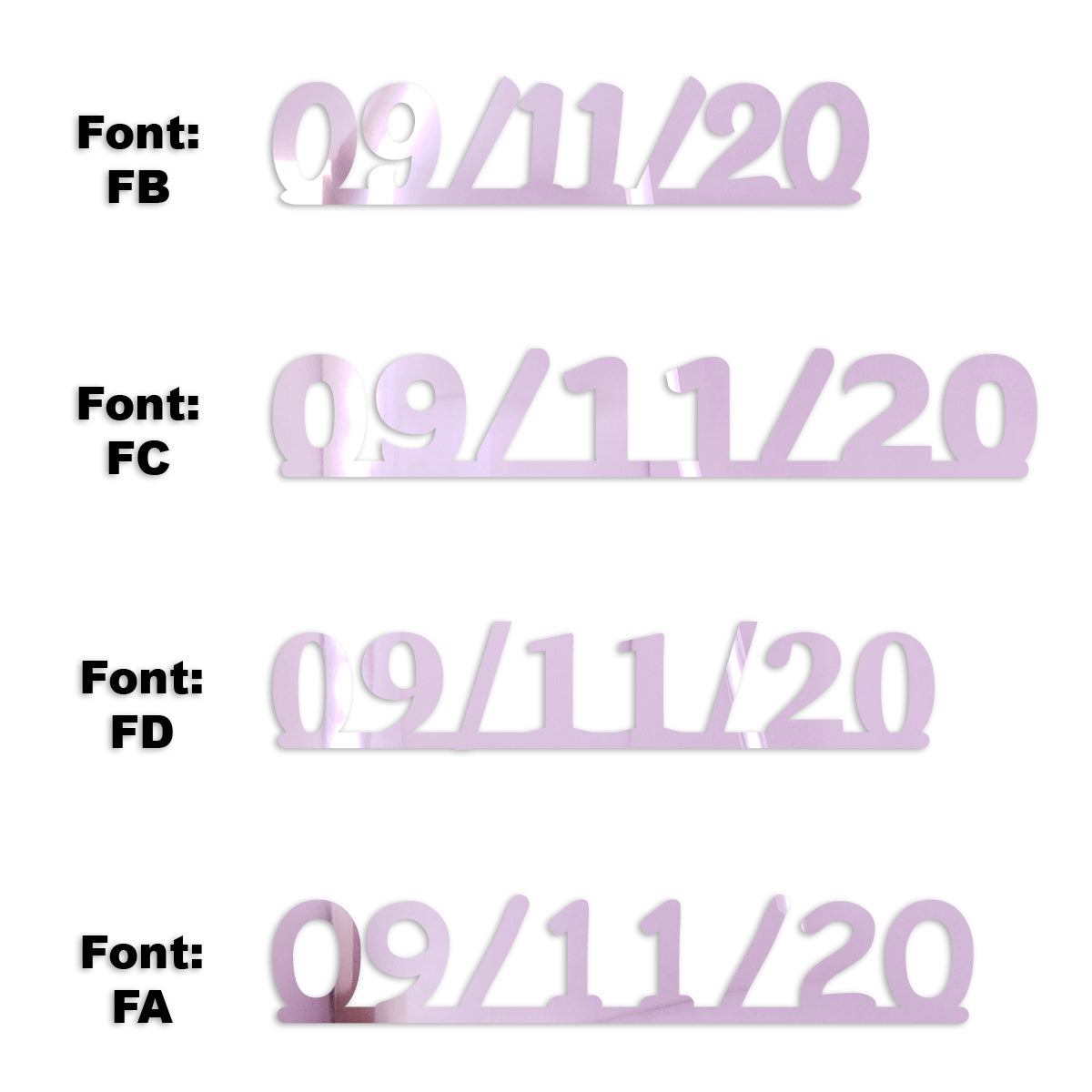 Custom-Fetti Date - 09/11/24 or 09/11/25  Pink