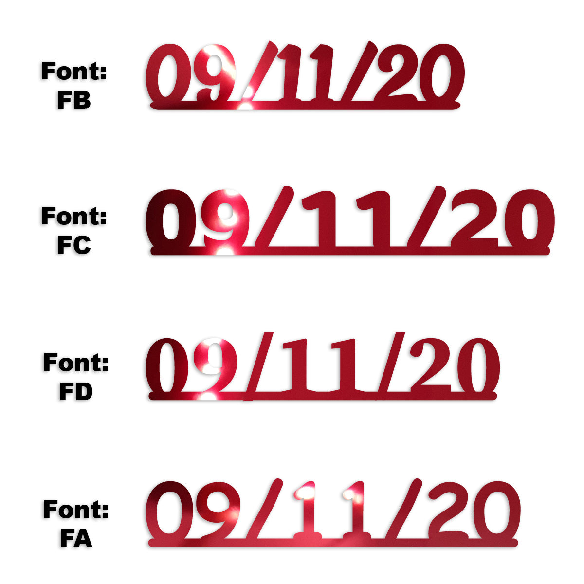 Custom-Fetti Date - 09/11/24 or 09/11/25  Red