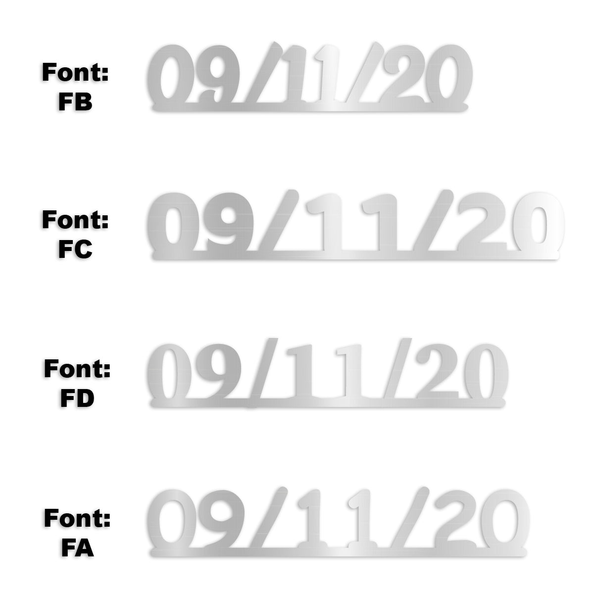 Custom-Fetti Date - 09/11/24 or 09/11/25  Silver