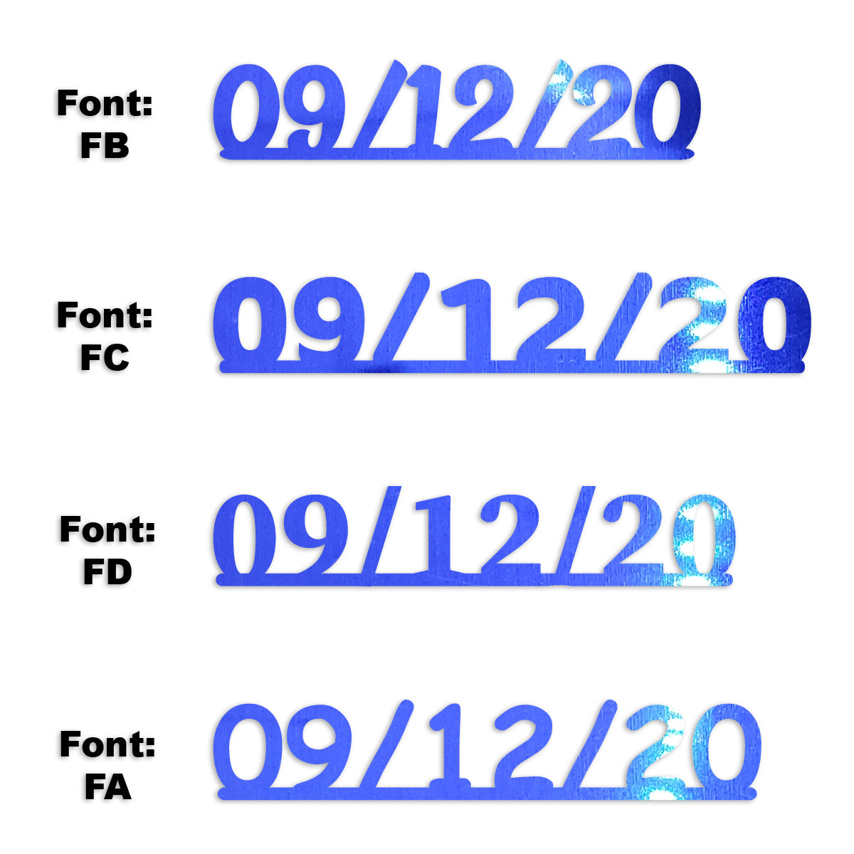 Custom-Fetti Date - 09/12/24 or 09/12/25  Blue Royal